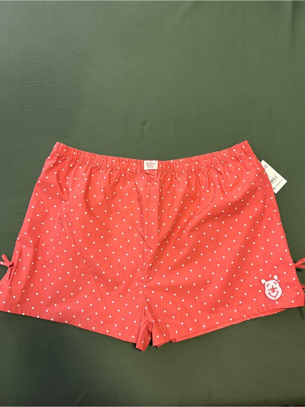 Women’s Polka Dot Cotton Sleep Shorts Size XXL
